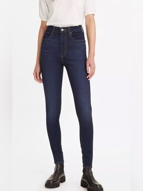 Levi’s Mile High Super Skinny Jeans Indigo Dark Wash High Rise Women’s, Size 29